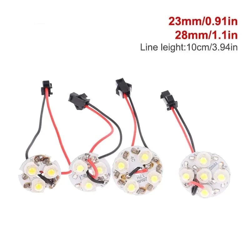 High Brightness LED 3W/4W/5W Lamp Bead Light Board Bulb Round Transformation Light Source 23/28mm Indoor Light