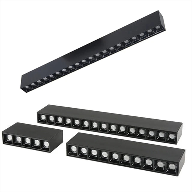 LED Long Ceiling Lamp Dimmable Line Light Fixture 40W Office Living Room Bedroom Home Decoration COB Spot Lamps Indoor Lighting