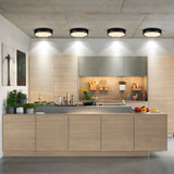 LED Ceiling Downlights Led spotlights 85-220V 5W/10W/15W/25W Surface Mounted Down light Black Kitchen Spot Lamps For Living Room