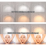 40W Dimmable Bi-color Temperature LED Half Moon Lash Light Floor LED Ring Lamp Beauty Facials Skincare Tattoo Eyebrows