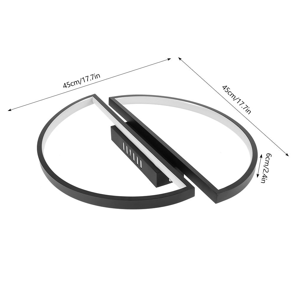 LED Ceiling Light Modern Half Round Circle Ceiling Lamp for Living Room Dining Bedroom Kitchen Decoration Light LED Ceiling Lamp