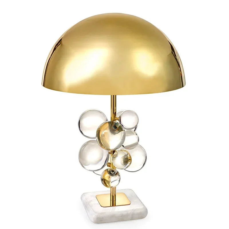 Light Luxury Creative Crystal Table Lamp Colorful Crystal Transparent Bedroom Study Table Lamp Postmodern Table Lamp Room Decor