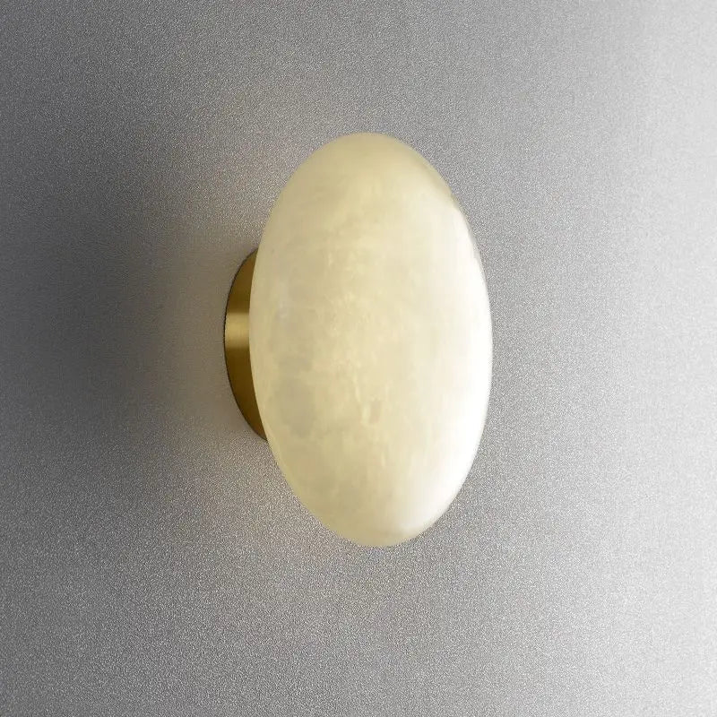 Modern Natural Marble LED Wall Lamp Copper Wall Sconce Living Room Bedroom Aisle Corridor Foyer Hotel Indoor Lighting Home Decor