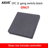 86 Type Wireless RF 433MHz Wall Panel Remote Control (1/2/3 Gang) - Smart Switch Transmitter for LED Light, Lamp & Ceiling Fan