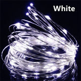 USB LED String Lights Copper Silver Wire - 10M 20M 30M Waterproof Fairy Lights