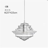 Italian Designer Industrial Water Grain Galss Glass Lamp Dining Room Hanging Lights Staircase Kitchen Island Lighting