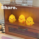 Duck Night Light Bedroom Decoration Cute Cartoon Animal Night Light Christmas Gifts For Kids Room Bedside Sleeping Lamp