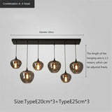 Modern Glass Chandeliers For Dining Tables Living Room Kitchen Office Coffee Hanging Lamp Nordic Home Pendan Light