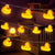 Mini Yellow Duck LED String Light Glow Indoor Outdoor Xmas Wedding Party Battery Operated LED Fairy Light