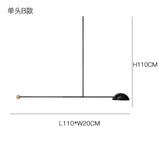 Modern minimalist creative pendant light geometric rotating light design pendant light restaurant coffee shop home decoration