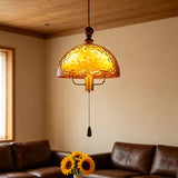 Acrylic Lampshade Pendant Lights Three E27 Bulb With Brown Wood For Bedroom Dining Room Kitchen Shop Lighting Fixtures