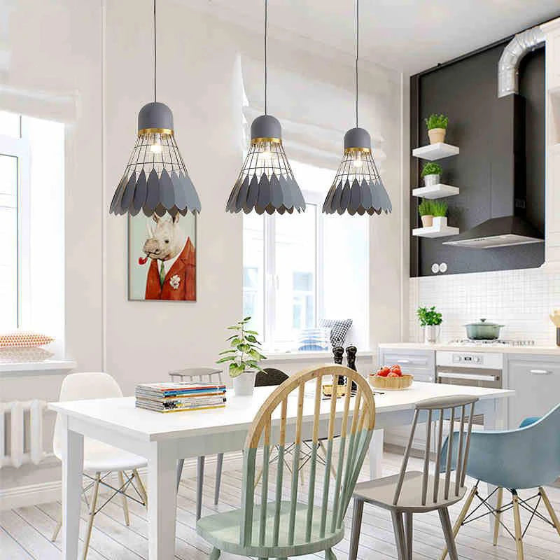Badminton Chandelier Modern Minimalist Nordic Restaurant Lamp Creative Personality Bar Study Bedroom Lamp Living Room Decorativ