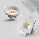 Recessed Gypsum Ceiling Downlight - Borderless Trimless GU10 LED Spotlight