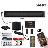 Programmable RGB LED Car Sign - Bluetooth App Scrolling Advertising Display