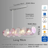 Colorful Italian Murano Glass Ceiling Chandelier - Luxury Handblown Pendant Light Fixture for Living Room, Bedroom & Hotel Lobby Decor