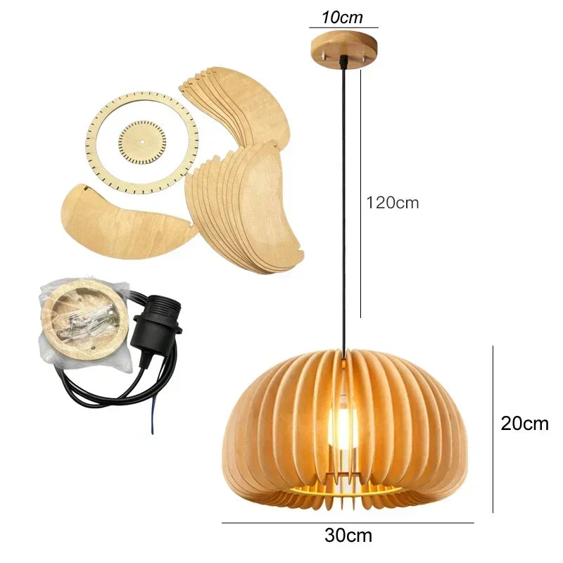 Classic Bamboo Luster&#39;s Chandelier Hanging Lamp Ceiling Handmade Rattan Pendant Light Fixture Weaving Home Living