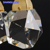Nordic Villa Staircase Crystal Pendant Lights For Living Room Bedroom Kitchen Shop Home Decoration Chandelier Indoor Lighting