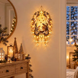 LED Angel Blessing Wall Light Wall Mounted Christmas Wall Decor Starglow Cascading Glowing Star Light Warm White Lights