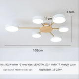 Nordic Creative Macaron Log LED Ceiling Light Bedroom Living Room Chandelie Modern Villa Restaurant Interior Lighting Decoration