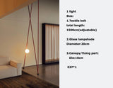 2026 Art Deco Dimmalbe Led Chandelier Lighting Orange Black Textile Glass Bubble Suspension Luminaire Lampen For Living Room
