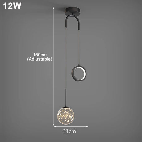 Nordic Luxury Crystal LED Chandelier Double Head Long Line Hanging Lamp For Home Decors Restaurant Bar Bedroom Pendant Lights