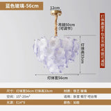 French Luxury Crystal Living Room Pendant Light Internet Famous Creative Shell Light Romantic Clover Pendant Light