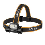 HS22 2500lm Dual-Switch Headlamp (SFT25R LED, 2700K-6000K Stepless CCT) - 18650 4000mAh Rechargeable High-Power Headlight Flashlight