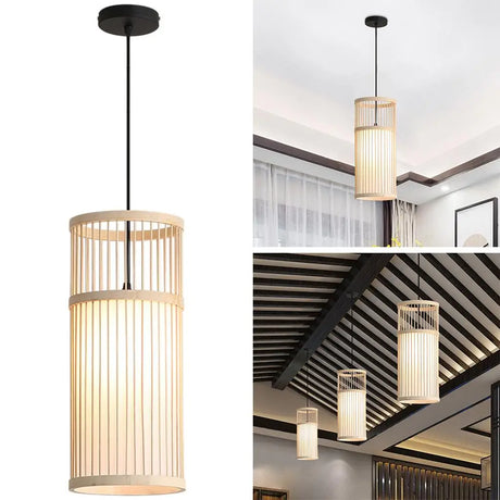 Modern Pendant Light ,Hanging Fixture , Hand-Woven Luminaires Chandelier for Living Room Balcony Dining Room Restaurant Decors