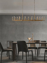 Retro American Old Tree Of 18th Century Copper Crystal LED Chandelier Lustre Suspension Luminaire Lampen For Living Room