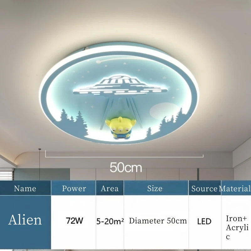 Minimalist Bauhaus Planet Cartoon Cute Bubbles Creative LED Home Ceiling Light Lustre Lamp for Living Room Decoration Chandelier