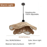 Pendant Lamp LED Nordic Minimalist white fabric flower Chandelier Living Room Bedroom Restaurant Minimalist Home Decor Lighting