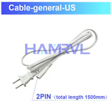 DIY Hexagon Garage LED Tube Accessories & Connector Set (110-240V) - Suspension Wire Cable Kit for Honeycomb Workshop & Barber Shop Lighting