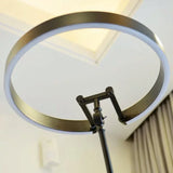 Modern Ring Design Floor Lamp Dimmable for Living Room Coffee Tables Bedroom Sofa Office Standing Home Decor Lighting Fixture