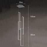 Modern ring stairs led lights pendant light lamps for living room led Chandeliers for dining room hanging light indoor lighting