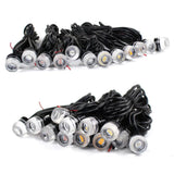 2X 9W 12V SMD LED Chip License Plate Light Bolt Screw Turn Signal Tail Light 5630 LED Number Plate Light Motorcycle Auto Car
