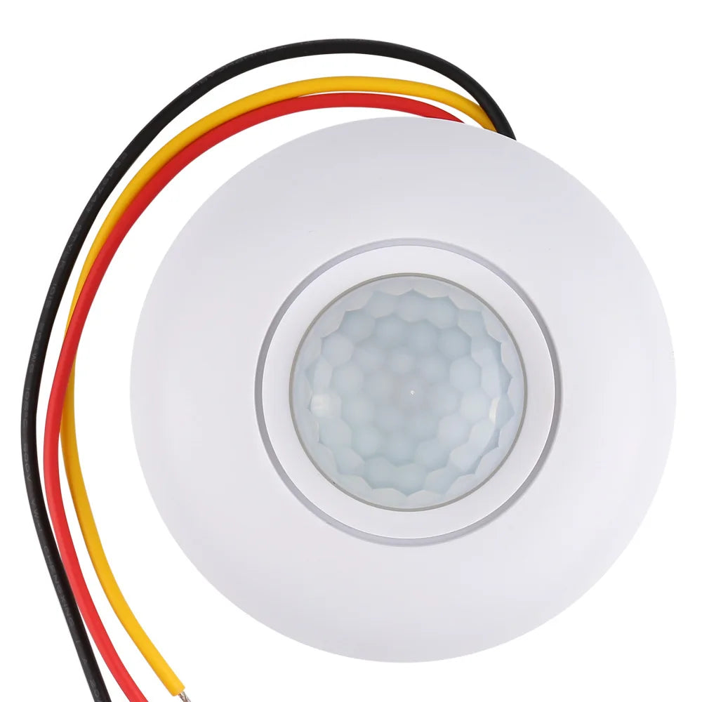 AC 220V 50Hz PIR Infrared Motion Automatic Sensor Detector Smart IR Light Switch Human Body Induction Indoor Outdoor Lamp