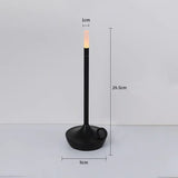 LED Candle Charging Restaurant Bar Lamp Desktop Decoration Atmosphere Touch Night Light Led Desk Lamps Candlelight Table Lamp