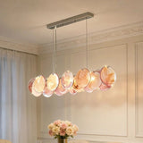 Colorful Italian Murano Glass Ceiling Chandelier - Luxury Handblown Pendant Light Fixture for Living Room, Bedroom & Hotel Lobby Decor