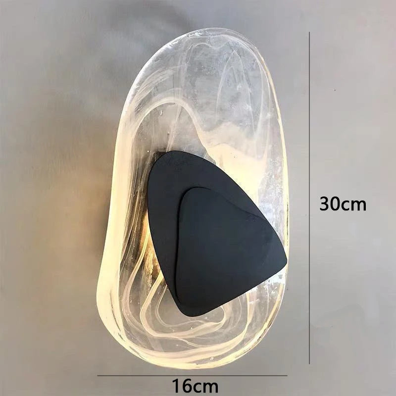 Luxury Hotel Corridor Decoration Wall Lamp Glass Shade Unique Design Warm Lustres Indoor Sconce LED Home Bedroom Night Lightings