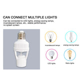 E27 LED Bulb Motion Sensor Switch Lamp Holder PIR Smart Light Switch Human Body Infrared Lamp Socket Motion Detector Lamp Base