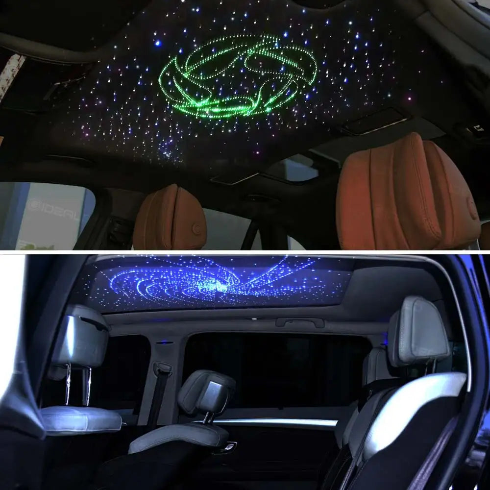1/2/4 Split Fiber Optic Light Kit - RGBW Starry Sky Lamp with Bluetooth App & Music Sync - Distributed Ceiling Star Light for Car & Home