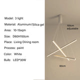 Modern Led Chandeliers Living Dining Room Kitchen Lighting Decor Lustre Pendant Lamp Indoor Duplex Hall Hanging Lights Fixture