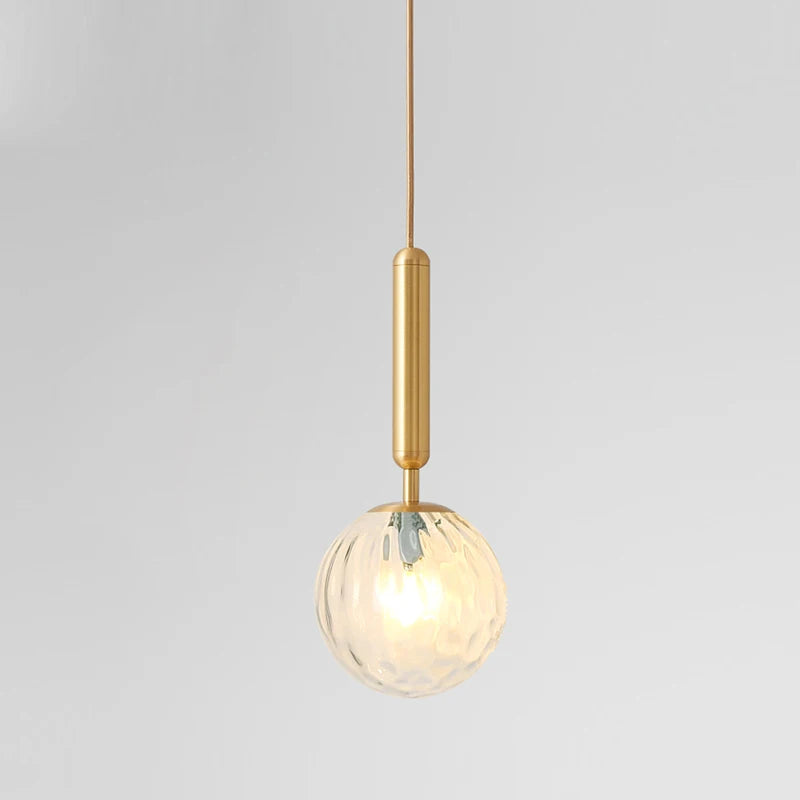 Nordic Colored Glass Pendant Lights Modern Simple Glass Art Hanging Lamp Restaurant Bar Sus pendent Bedroom Bedside Lamp Fixture