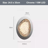 Modern Art Wall Lamp Stainless Steel Acrylic LED Wall Light for Bedside Living Room Corridor Lighting Fixture
