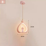 Princess Room Chandelier - Cute Cream Style LED Light for Girls Bedroom