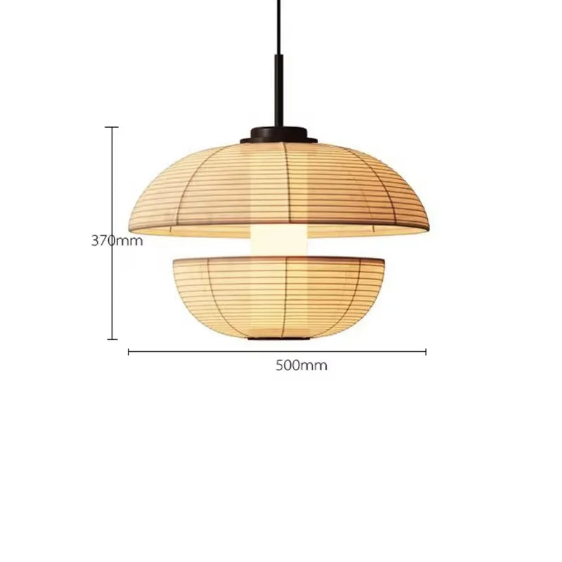Creative Noguchi Lamp Japanese Pendant Lights Vintage Fabric Lantern Wabi Sabi Lights For Living Room Home Dining Room Lighting