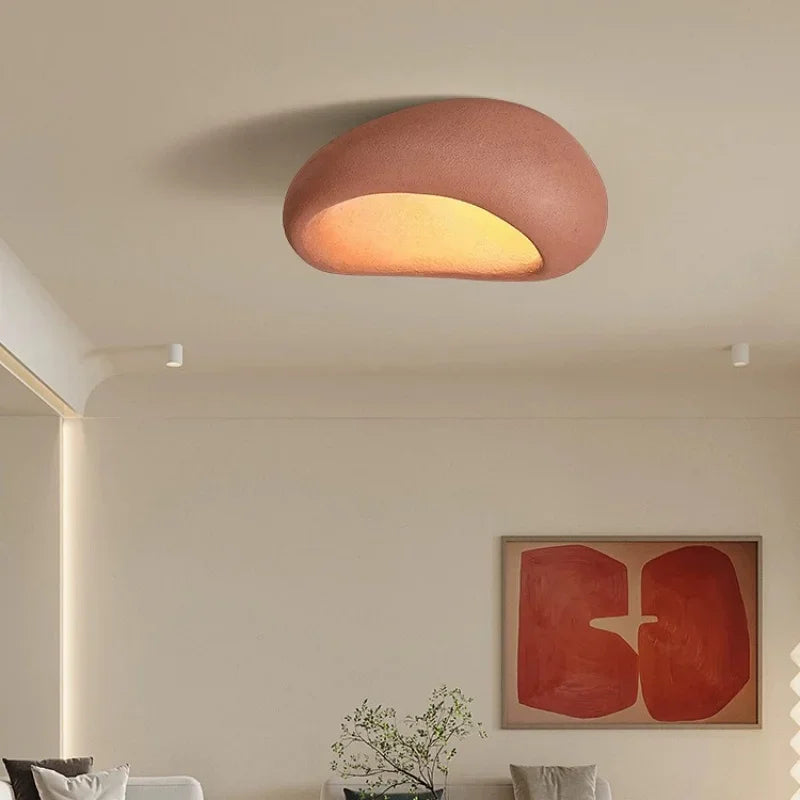 Nordic Minimalist Wabi Sabi Style Affordable Luxury Chandelier Cream Style Bedroom Ceiling Lights Lustre Home Decor LED