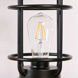 2 Set Farmhouse Table Lamps With Bulbs,Bright Rotary Switch Top Light + Touch Contorl Dimmable Nightstand Light,Metal,Black