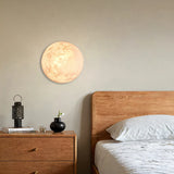 Creative 3D Printing Moon Wall Lamps Modern Living Room Background Wall Decoration Hallway Aisle Stair Bedroom Bedside Wall Lamp