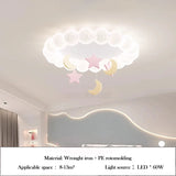 Children's Room Bubble Cloud Ceiling Light Color Star Moon Cloud Light Romantic Princess Room girl Bedroom Ceiling Lamps